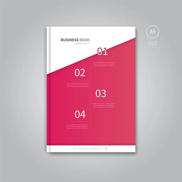Vektor-Broschüre für Unternehmenspräsentation — Stockvektor