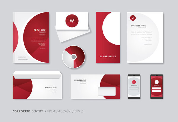 modern stationery design template