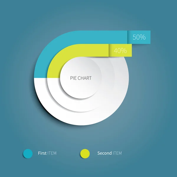 2 seçeneği ile modern pasta grafiği