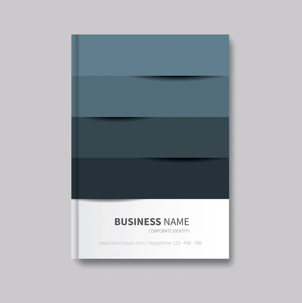 Moderne brochure folder lay-out — Stockvector