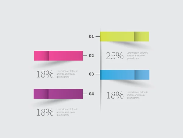 Elemento de infografía en la pared — Archivo Imágenes Vectoriales