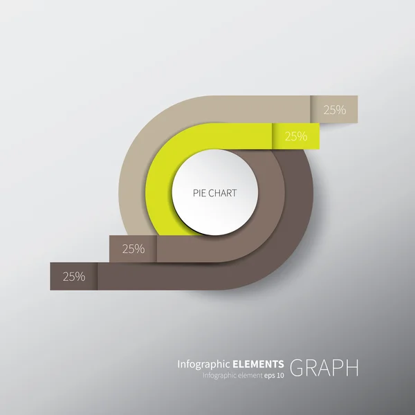 Оригінальний векторний дизайн діаграми — стоковий вектор