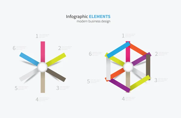 Infographics paper element — Stock Vector