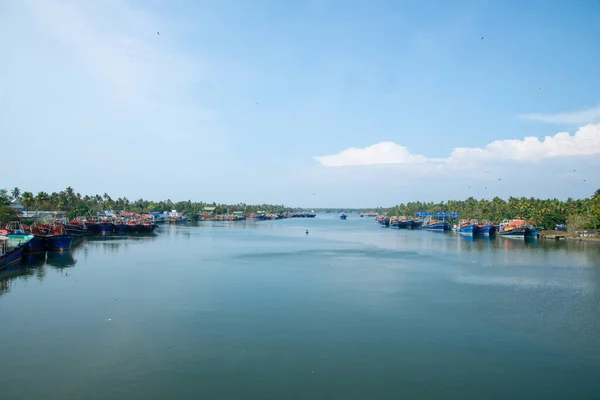 Kerala India January 2021 Beautiful Photography Munabam Fishing Harbour Kerala — 스톡 사진