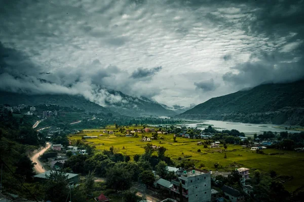 Vista Del Paesaggio Remechhap Manthali Nepal — Foto Stock