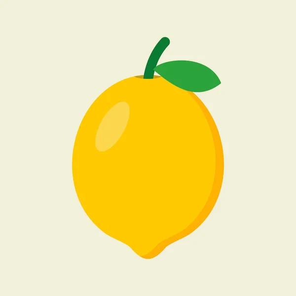 Лимон Плоский Дизайн Векторні Ілюстрації Можна Використовувати Меню Ресторану Кулінарних — стоковий вектор