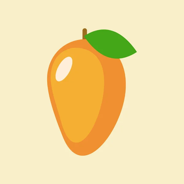 Mango Disegno Piatto Vettoriale Illustrazione Può Essere Utilizzato Nel Menù — Vettoriale Stock