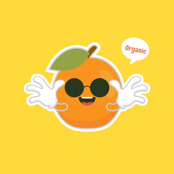 Aprikos Frukter Känslor Emoji Tecken För Hälsosam Mat Design Färgglada — Stock vektor