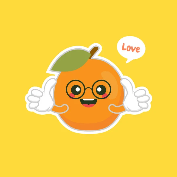 Abricot Fruits Émotion Caractères Emoji Pour Conception Des Aliments Sains — Image vectorielle