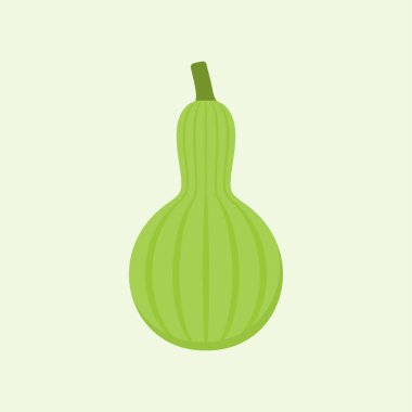 şişe kabağı düz tasarım vektör çizimi