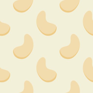 Düz kaju dizaynlı, pürüzsüz desen. Sanatın vektör illüstrasyonu. Klasik arka plan. Kumaş ve kağıt için mutfak ve restoran tasarımı