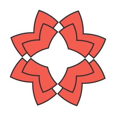 Logo ve amblem için vektör şekli, vektör illüstrasyonu