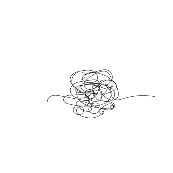Hand Drawn Scribble Art Circle Element Ball Center Vector Illustration — Stock Vector