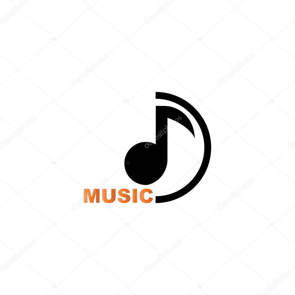 music logo vector icon illustration design 