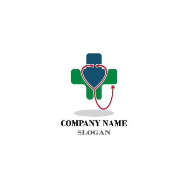 Sağlık Tıbbi Logo Şablonu vektör tasarımı 