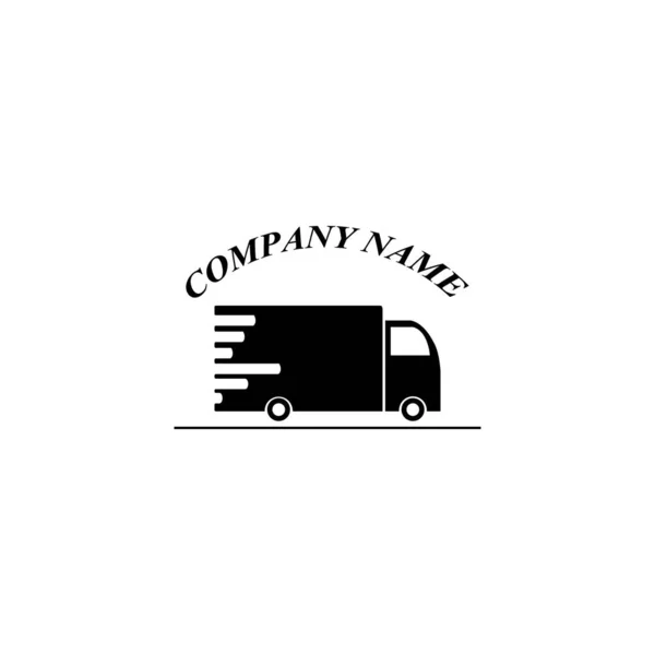 Caminhão Ícone Logotipo Modelo Vetor Ilustração Design — Fotografia de Stock