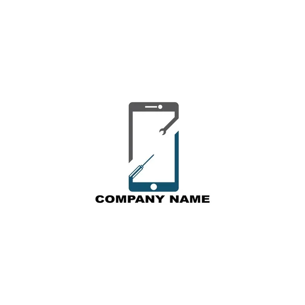 Reparation Telefon Logotyp Mall Vektor Illustration Design — Stockfoto
