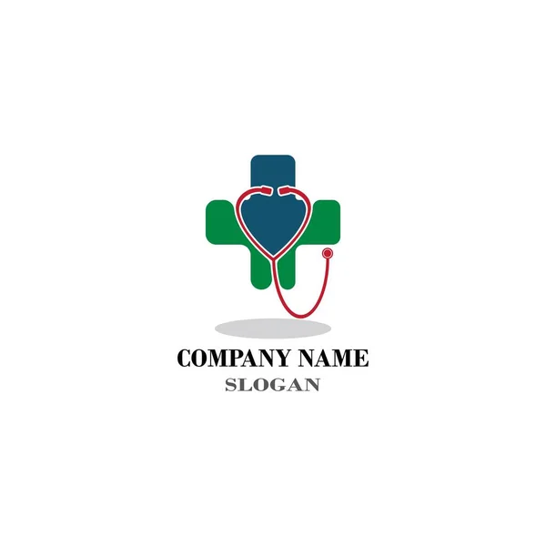 Saúde Médica Logotipo Modelo Vetor Ícone Design — Fotografia de Stock