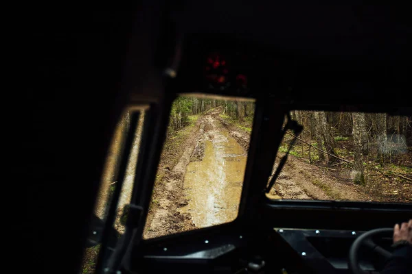 Vue Intérieur Vus Sur Hors Route Voyager Travers Les Endroits — Photo