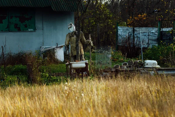 Strada Del Villaggio Autunno Tranquillo Paesaggio Tranquillo Della Vita Campagna — Foto Stock