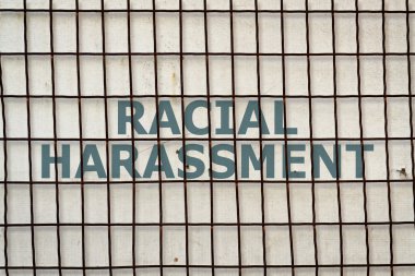 Text Racial Harassment clipart