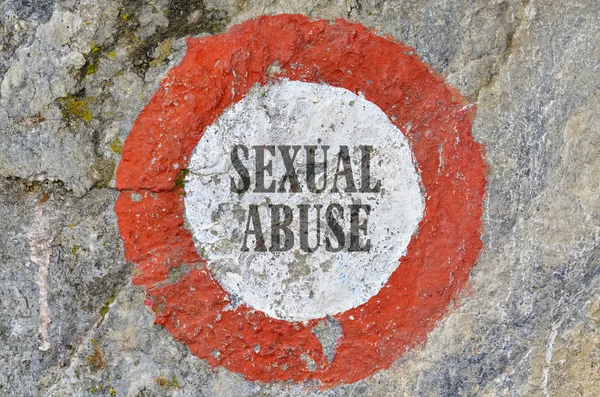 Text Abuzul sexual — Fotografie, imagine de stoc