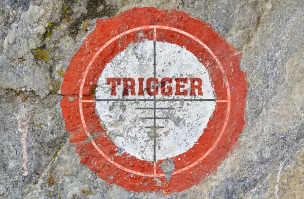 Un singur cuvânt Trigger — Fotografie, imagine de stoc