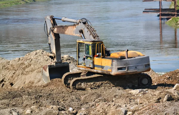 Closeup of a dredger — Stock Photo, Image