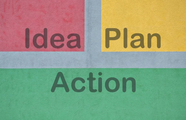 Idea Plan Action — Stock Photo, Image