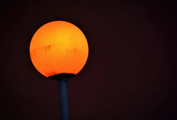 Illuminated street lamp — Stock Photo, Image