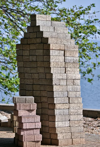 Arranged concrete blocks — Stock Photo, Image