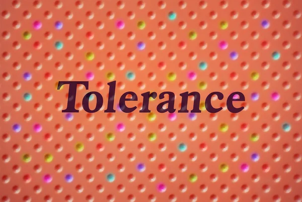 Enda ord tolerans — Stockfoto