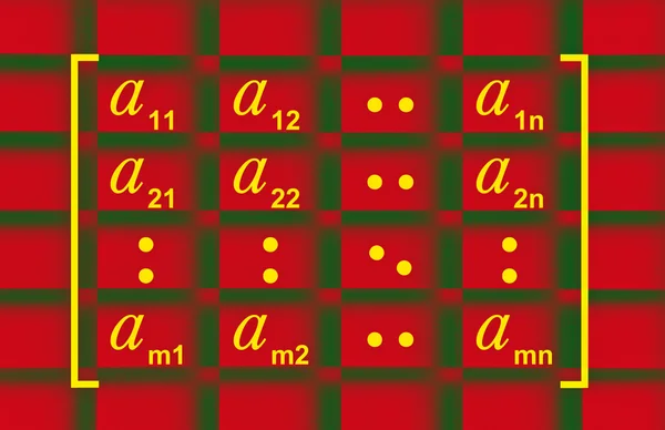 Math matrix form — Stock Photo, Image