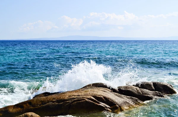 Las olas salpican A — Foto de Stock