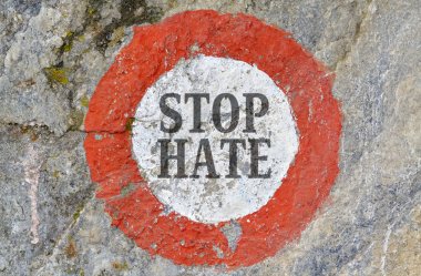 Stop hate clipart
