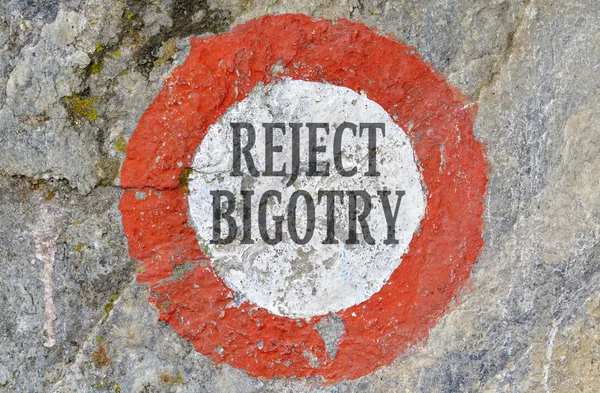 Reject bigotry — Stock Photo, Image