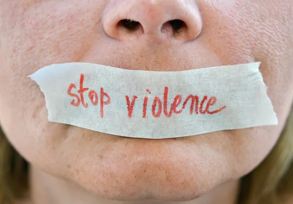 Fermare la violenza — Foto Stock