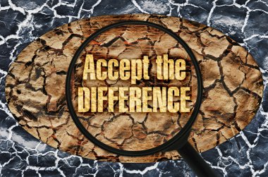 Accept the difference clipart