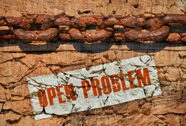 Öppna problem — Stockfoto