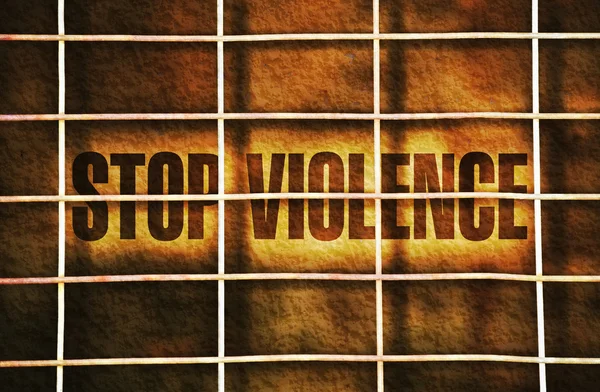 Megállítani az erőszakot — Stock Fotó