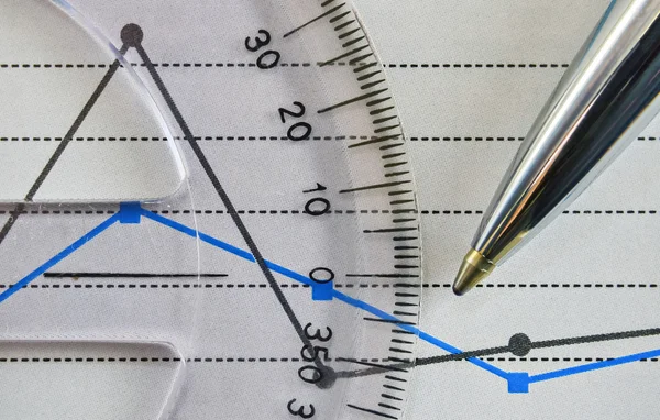 Transtrator e gráfico — Fotografia de Stock