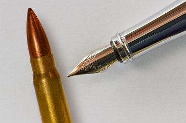 Pen and bullet clipart