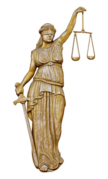 Justitia anıt — Stok fotoğraf