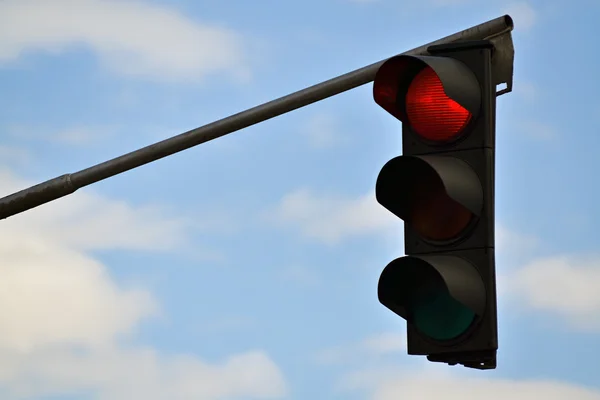 Kırmızı Trafik Işığı — Stok fotoğraf
