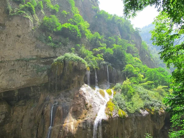 One Many Chegem Waterfalls — Stock Photo, Image