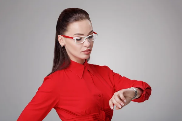 Empresaria en gafas graduadas — Foto de Stock