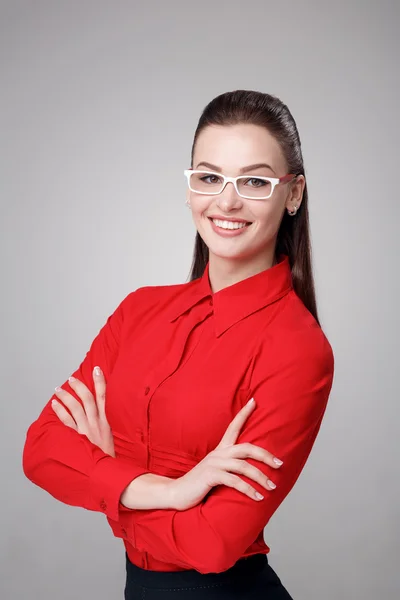 Empresaria en gafas graduadas — Foto de Stock