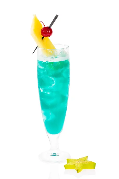 Blue Hawaii cocktail — Stock Photo, Image