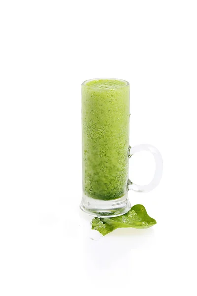 Green smoothie shot — Stock Photo, Image