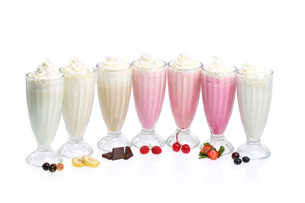 Milk cocktails — Stock Photo, Image